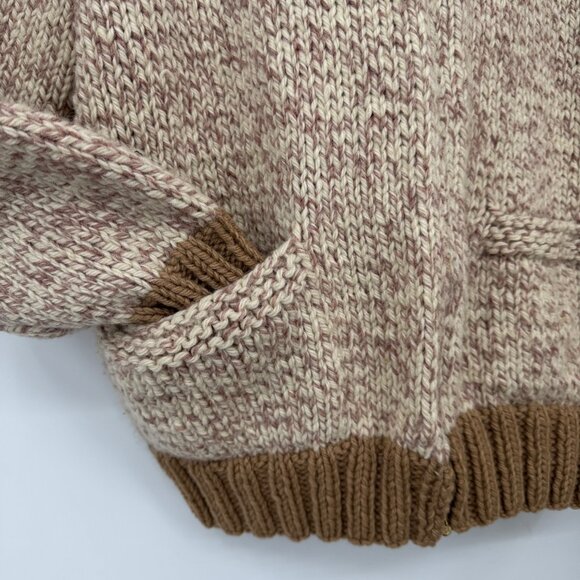 Vintage 1970s Cowichan Zip-up Sweater Jacket Casual Sporty Knit Cardigan Retro A - Picture 4 of 12